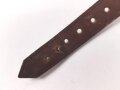 Lederriemen Wehrmacht. Breite knapp 2cm, Gesamtlänge 50cm