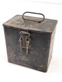 Transportkasten Wehrmacht. Originallack, Maße etwa 8 x 12 x 12cm
