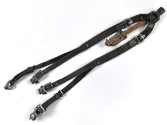 Koppeltragegestell Wehrmacht. Ungewöhnliche Ausführung, zum Teil aus italienischem Leder.