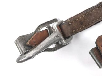 Koppeltragegestell Wehrmacht. Ungewöhnliche Ausführung, zum Teil aus italienischem Leder.