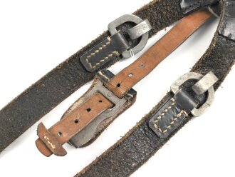 Koppeltragegestell Wehrmacht. Ungewöhnliche Ausführung, zum Teil aus italienischem Leder.