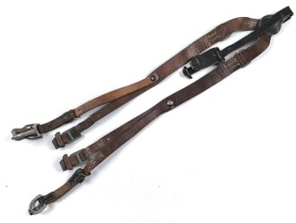 Koppeltragegestell Wehrmacht. Ungewöhnliche Ausführung, zum Teil aus italienischem Leder.