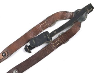 Koppeltragegestell Wehrmacht. Ungewöhnliche Ausführung, zum Teil aus italienischem Leder.