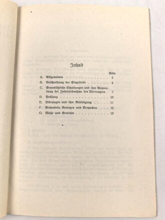 H.Dv.95/17 " Der schnurlose Überträger" vom 19.5.38 12 Seiten und 5 Anlagen. Vermutllich älterer Nachdruck
