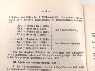 H.Dv.95/17 " Der schnurlose Überträger" vom 19.5.38 12 Seiten und 5 Anlagen. Vermutllich älterer Nachdruck