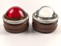 Zwei Aufsteckbare Rückstrahler, Originallack, Durchmesser je 45mm