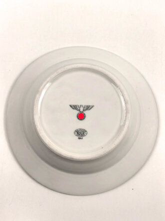 Heer, Kantinenporzellan Suppenteller, Hersteller Bauscher Weiden 1941, Durchmesser 23cm, gebraucht