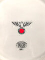 Heer, Kantinenporzellan Suppenteller, Hersteller Bauscher Weiden 1941, Durchmesser 23cm, gebraucht