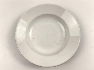 Reichsarbeitsdienst, Kantinenporzellan Suppenteller, Hersteller Königl. pr. Tettau 1942, Durchmesser 24cm, gebraucht