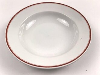 Deutsche Arbeitsfront, Kantinenporzellan Suppenteller, Hersteller Rosenthal, Durchmesser 23cm, gebraucht