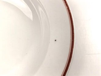 Deutsche Arbeitsfront, Kantinenporzellan Suppenteller, Hersteller Rosenthal, Durchmesser 23cm, gebraucht