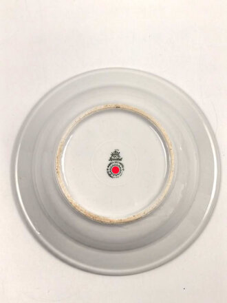 Deutsche Arbeitsfront, Kantinenporzellan Suppenteller, Hersteller Rosenthal, Durchmesser 23cm, gebraucht