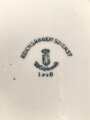 Reichsarbeitsdienst, Kantinenporzellan tiefe Schale, Durchmesser 22cm, Hersteller Alt Schönwald 1940. Gebraucht