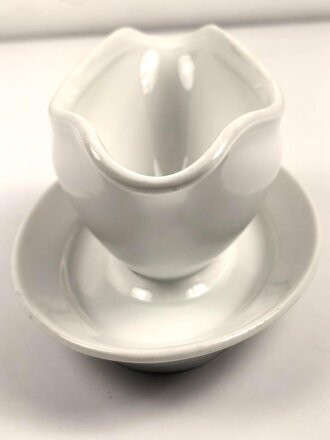 Reichsarbeitsdienst, Kantinenporzellan Sauciere, Hersteller Alt Schönwald 1936. Gesamtlänge 25cm, gebraucht