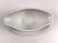 Reichsarbeitsdienst, Kantinenporzellan Sauciere, Hersteller Alt Schönwald 1936. Gesamtlänge 25cm, gebraucht