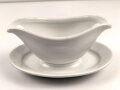Reichsarbeitsdienst, Kantinenporzellan Sauciere, Hersteller Alt Schönwald 1936. Gesamtlänge 25cm, gebraucht