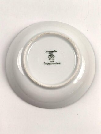Reichsarbeitsdienst, Kantinenporzellan kleine Schale, Hersteller Hutschenreuther Selb 1938, Durchmesser 17cm, gebraucht