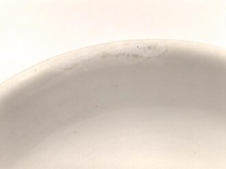 Reichsarbeitsdienst, Kantinenporzellan kleine Schale, Hersteller Rhenania Duisdorf 1942, Durchmesser 17cm, gebraucht