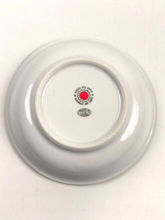 Deutsche Arbeitsfront, Kantinenporzellan kleine Schale, Hersteller Bauscher Weiden, Durchmesser 17cm, gebraucht