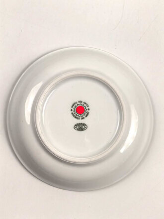 Deutsche Arbeitsfront, Kantinenporzellan kleine Schale, Hersteller Bauscher Weiden, Durchmesser 17cm, gebraucht