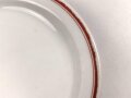 Deutsche Arbeitsfront, Kantinenporzellan kleine Servierplatte, Hersteller Rosenthal, Gesamtlänge 26cm, gebraucht