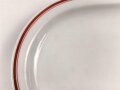 Deutsche Arbeitsfront, Kantinenporzellan kleine Servierplatte, Hersteller Rosenthal, Gesamtlänge 26cm, gebraucht