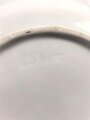 Deutsche Arbeitsfront, Kantinenporzellan kleine Servierplatte, Hersteller Rosenthal, Gesamtlänge 26cm, gebraucht