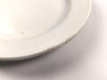 Deutsche Arbeitsfront, Kantinenporzellan kleiner Teller, Hersteller Bauscher Weiden, Durchmesser 19cm, gebraucht