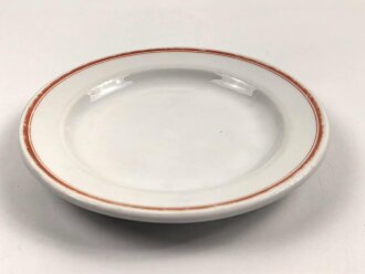 Deutsche Arbeitsfront, Kantinenporzellan kleiner Teller, Hersteller Bauscher Weiden, Durchmesser 19cm, gebraucht