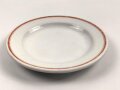 Deutsche Arbeitsfront, Kantinenporzellan kleiner Teller, Hersteller Bauscher Weiden, Durchmesser 19cm, gebraucht