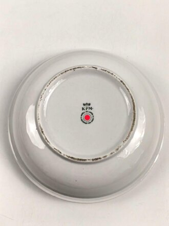 Deutsche Arbeitsfront, Kantinenporzellan Schale, Durchmesse 21cm, Hersteller KPM. Gebraucht