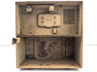 Transportkasten Wehrmacht "Schwebekreisvisier 38 " SV38. Ungereinigtes Stück, Originallack