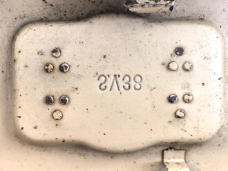 Transportkasten Wehrmacht "Schwebekreisvisier 38 " SV38. Ungereinigtes Stück, Originallack