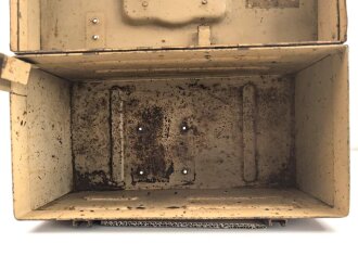Transportkasten Wehrmacht "Schwebekreisvisier 38 " SV38. Ungereinigtes Stück, Originallack