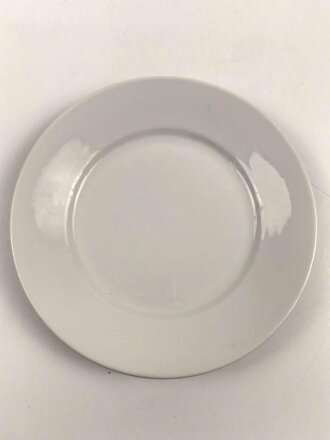 Reichsarbeitsdienst, Kantinenporzellan Teller, Hersteller Hutschnreuther Selb 1942, Durchmesser 19cm, gebraucht