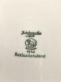 Reichsarbeitsdienst, Kantinenporzellan Teller, Hersteller Hutschnreuther Selb 1942, Durchmesser 19cm, gebraucht