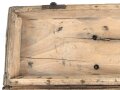 Transportkasten höchstwahrscheinlich frühe Wehrmacht. Ungereinigtes Stück, Maße etwa 50 x 17 x 38cm