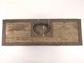 Transportkasten höchstwahrscheinlich frühe Wehrmacht. Ungereinigtes Stück, Maße etwa 50 x 17 x 38cm