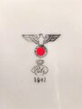 Heer, Kantinenporzellan Teller, Hersteller Puls 1941, Durchmesser 23cm, gebraucht