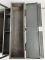 Luftwaffe, Werkzeugkasten für Flugzeug Elektriker. Originallack, schweres Stück, Bodenmaße etwa 28 x 52cm