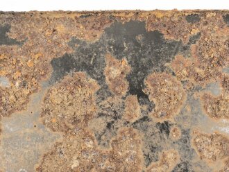 Luftschutz Emailleschild "Öffentlicher Sammel Schutzraum 150 Personen" Maße 39 x 80cm, ungereinigtes Stück