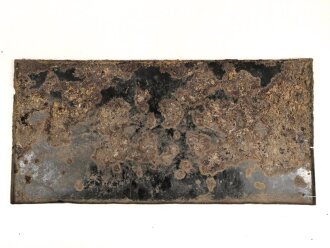 Luftschutz Emailleschild "Öffentlicher Sammel Schutzraum 150 Personen" Maße 39 x 80cm, ungereinigtes Stück
