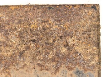 Luftschutz Emailleschild "Öffentlicher Sammel Schutzraum 150 Personen" Maße 39 x 80cm, ungereinigtes Stück