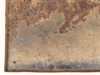 Luftschutz Emailleschild "Öffentlicher Sammel Schutzraum 150 Personen" Maße 39 x 80cm, ungereinigtes Stück
