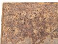 Luftschutz Emailleschild "Öffentlicher Sammel Schutzraum 150 Personen" Maße 39 x 80cm, ungereinigtes Stück