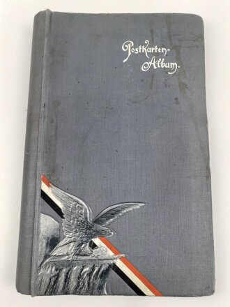 1.Weltkrieg, patriotisches Postkarten Album, einige Fotos eingekebt, sonst leer