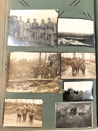 1.Weltkrieg, patriotisches Postkarten Album, einige Fotos eingekebt, sonst leer