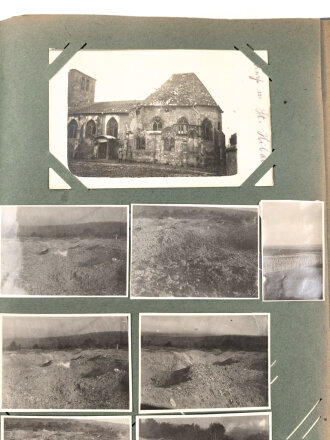 1.Weltkrieg, patriotisches Postkarten Album, einige Fotos eingekebt, sonst leer
