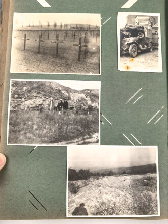 1.Weltkrieg, patriotisches Postkarten Album, einige Fotos eingekebt, sonst leer