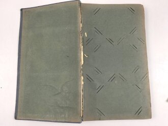 1.Weltkrieg, patriotisches Postkarten Album, einige Fotos eingekebt, sonst leer